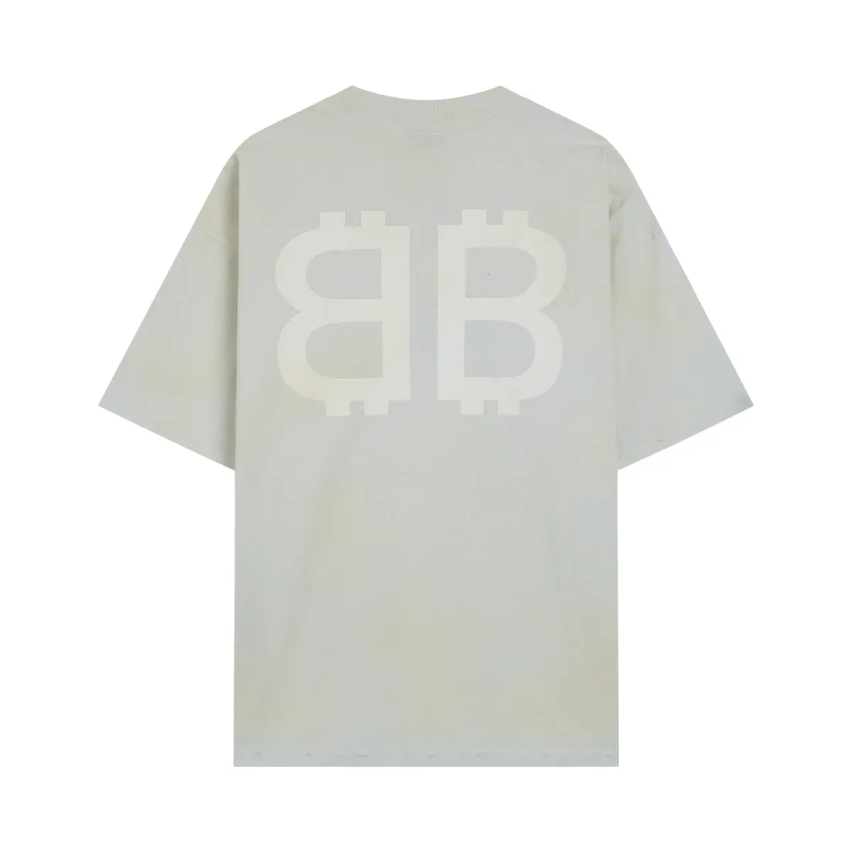Balenciaga Beige Short Sleeve T-Shirt Street