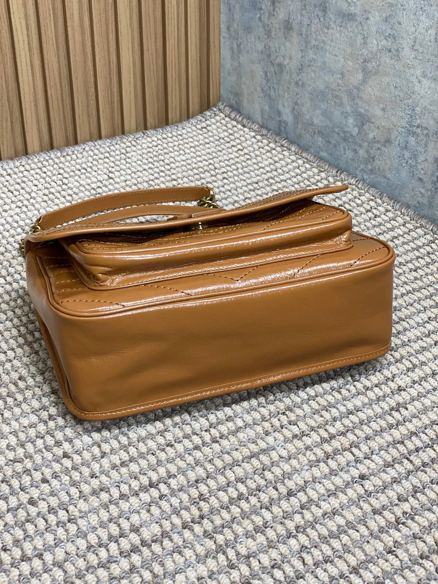 Brown Hobo Shoulder Bag Vintage