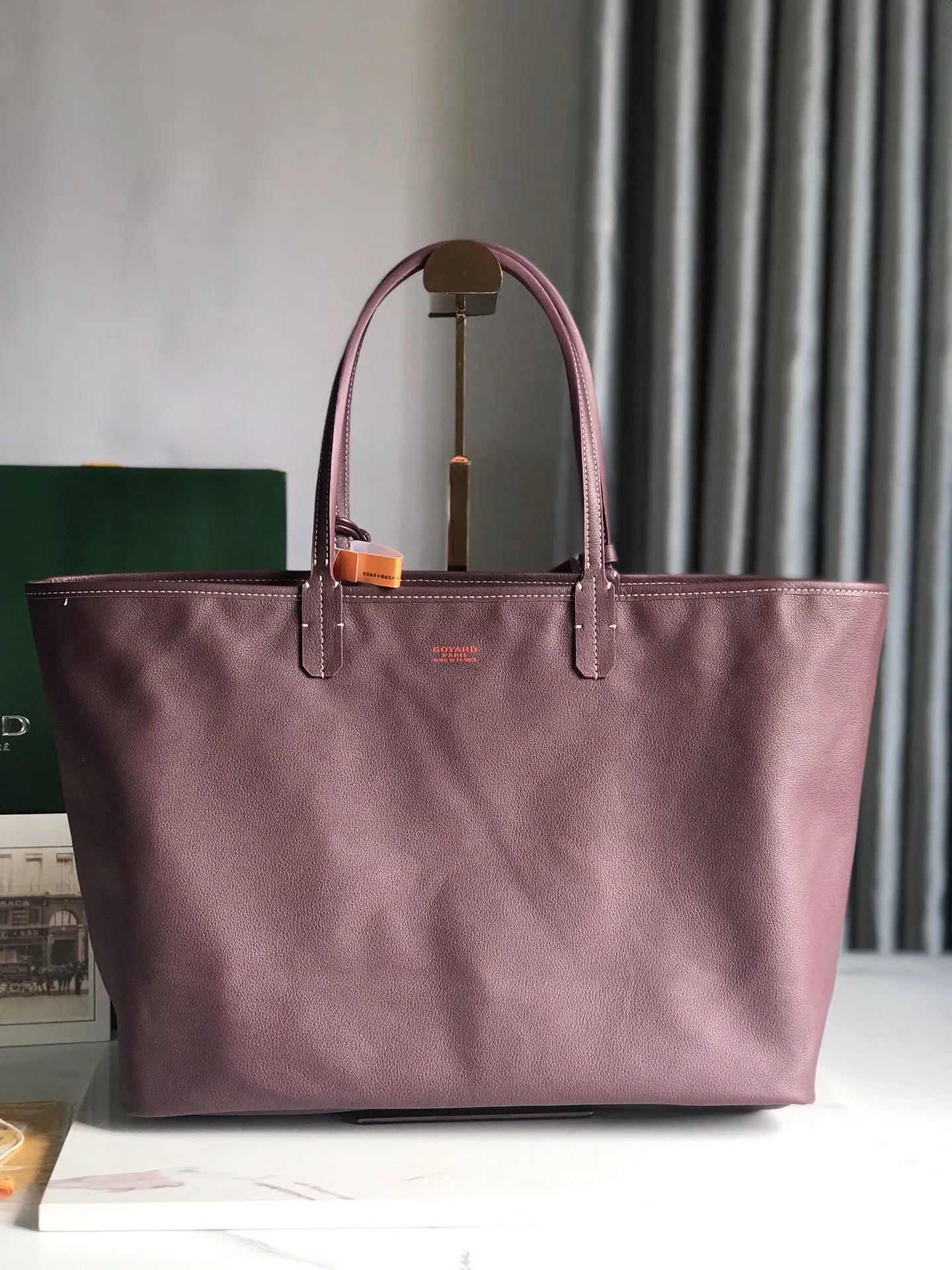 Goyard 白色 深藍 小牛皮 托特包 大容量托特款