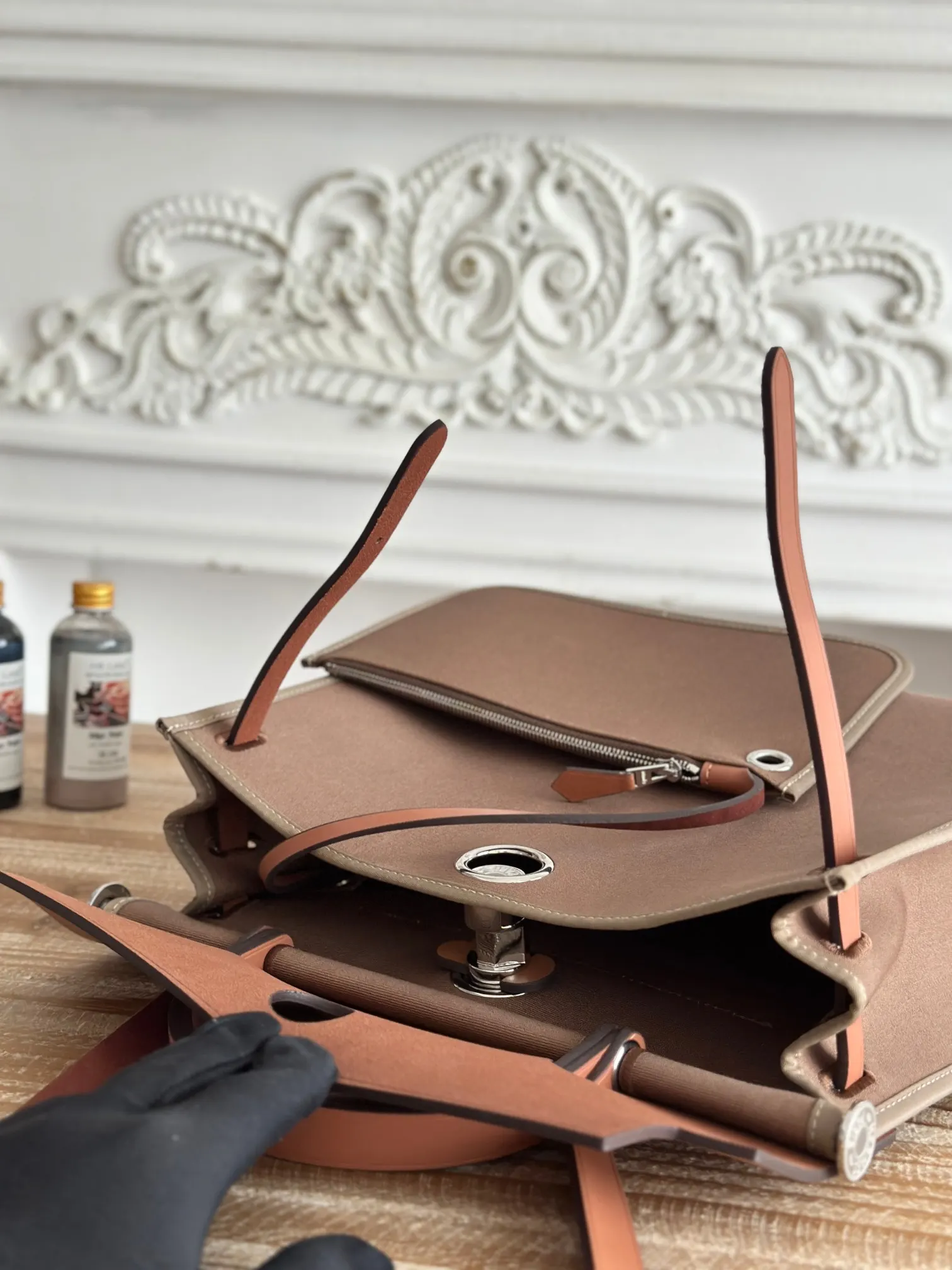 Hermes Kelly 帆布 手提包 实拍款01 精选款