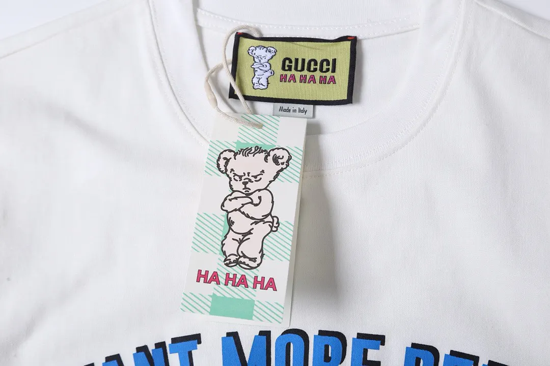 Gucci 26SS 白色 印花 水洗 短袖T恤