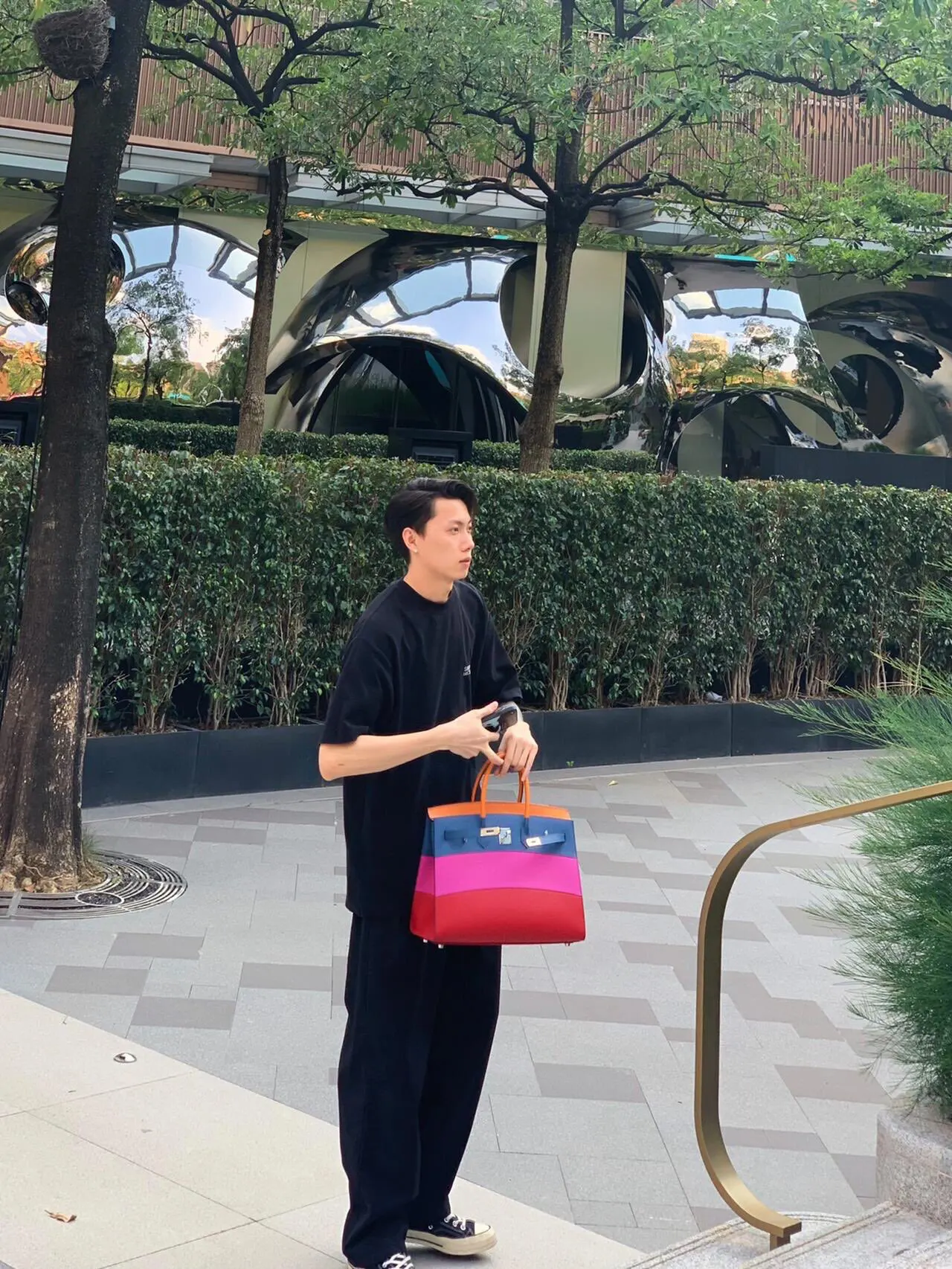 Hermès Birkin 拼色 手提包