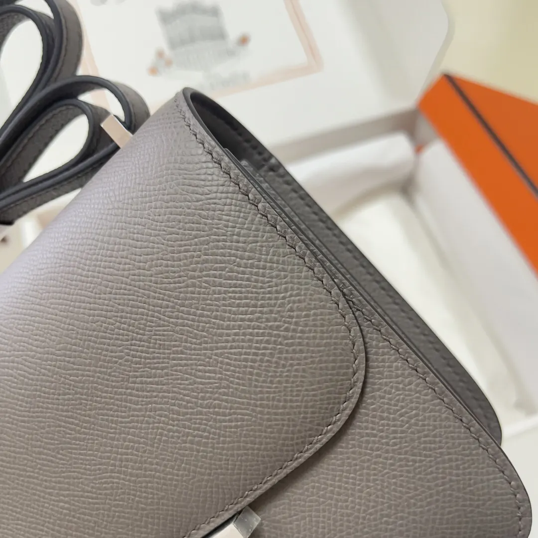 Hermès Constance Epsom掌纹牛皮 斜挎包 19cm