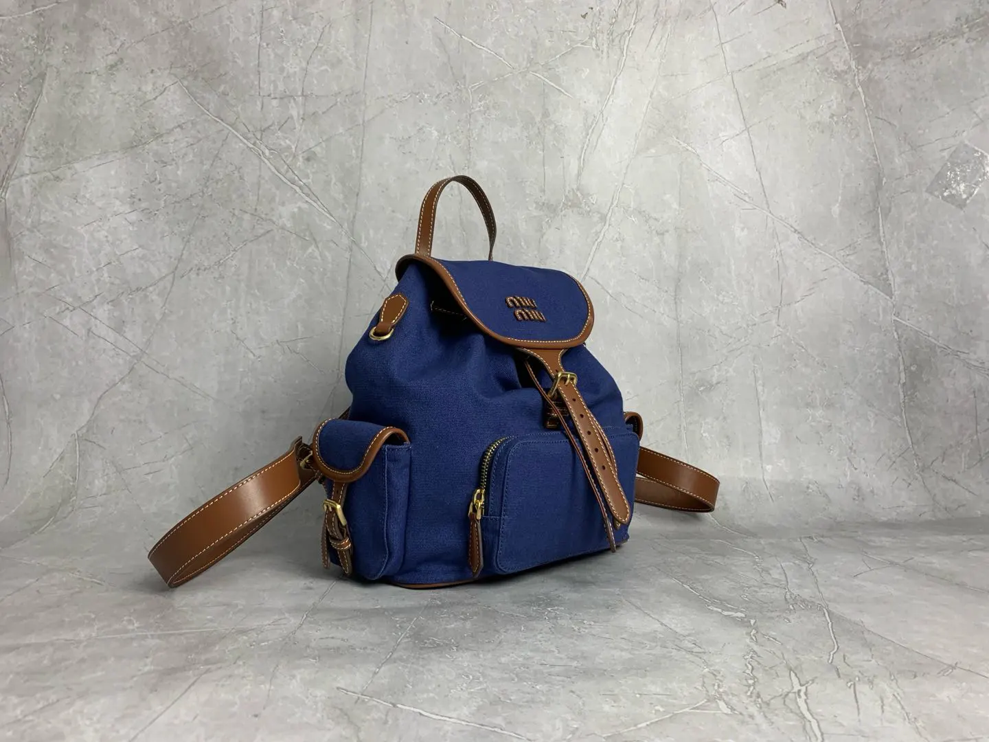 Backpack Canvas Leather
