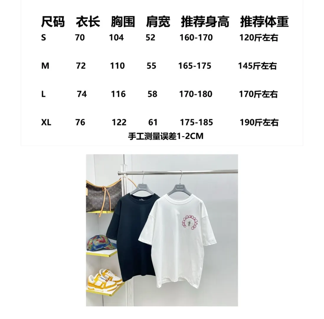 Chrome Hearts 26SS 字母 刺绣 短袖T恤 日常百搭款 款2