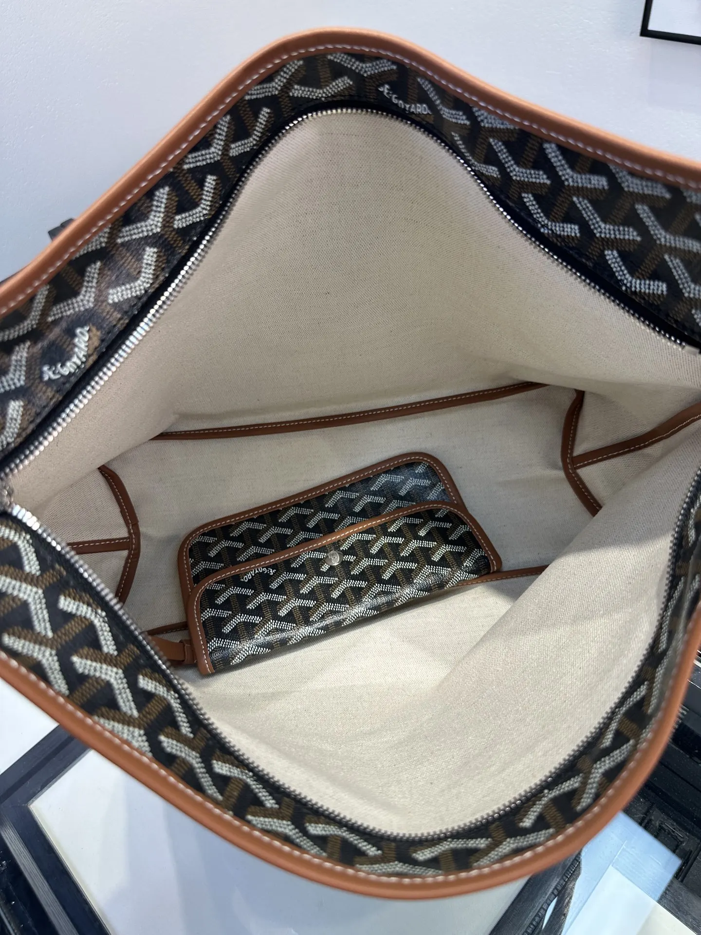 Goyard Hobo 棕色 腋下包 復古腋下背款