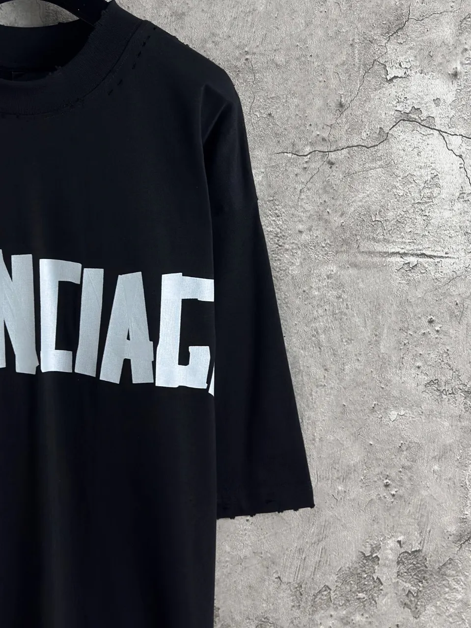 Balenciaga Black Short Sleeve T-Shirt Street