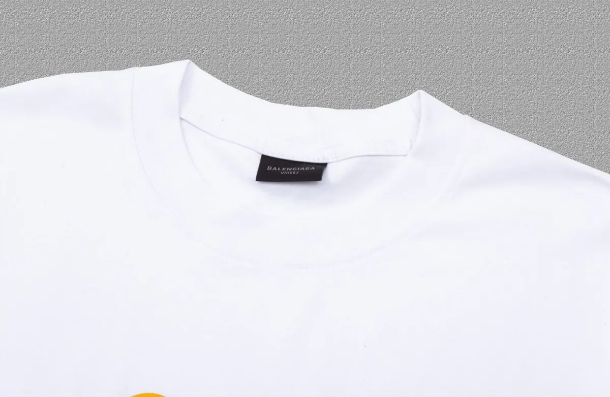 Balenciaga Paris Black Short Sleeve T-Shirt Street