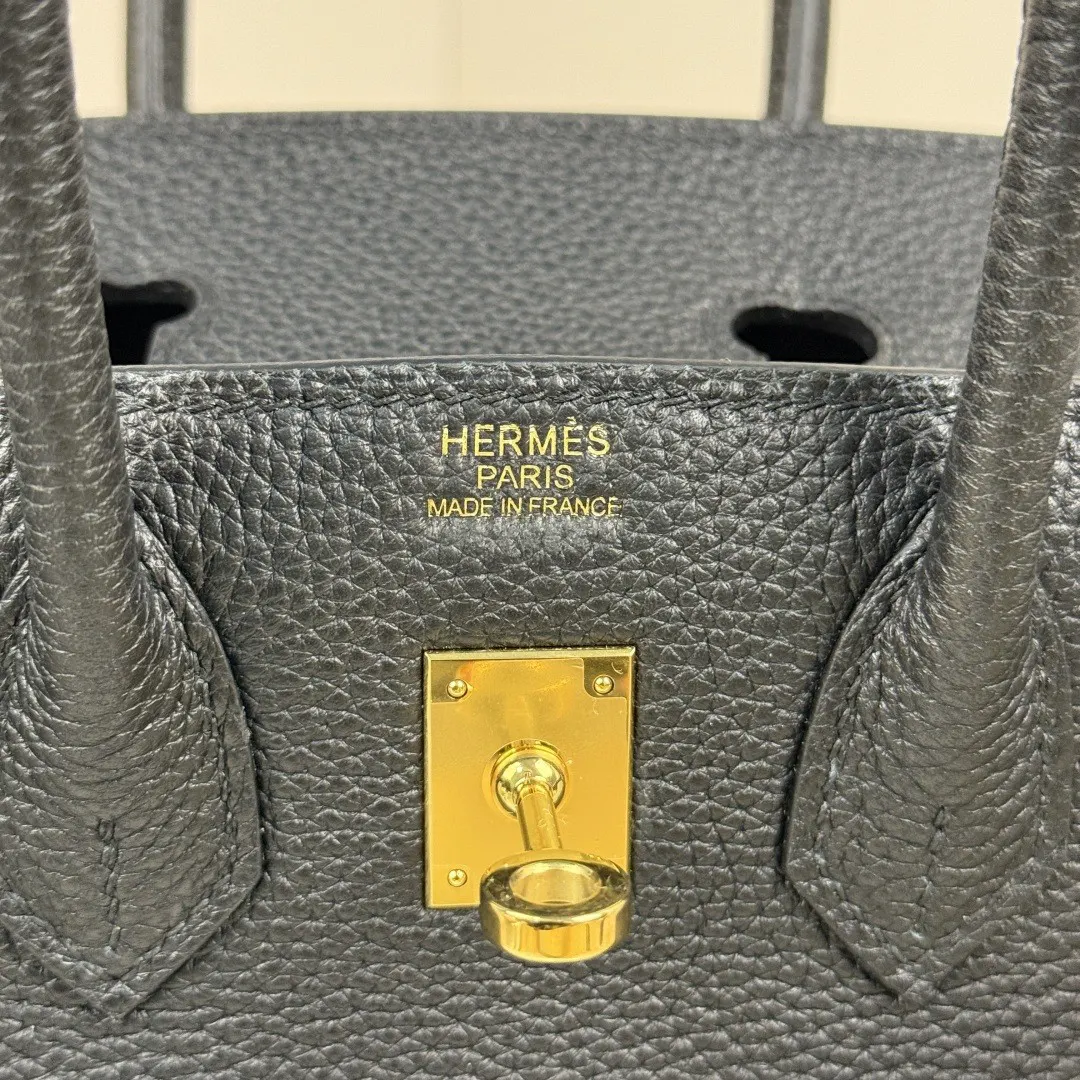 Hermès Birkin 黑色 Togo牛皮 手提包 13cm