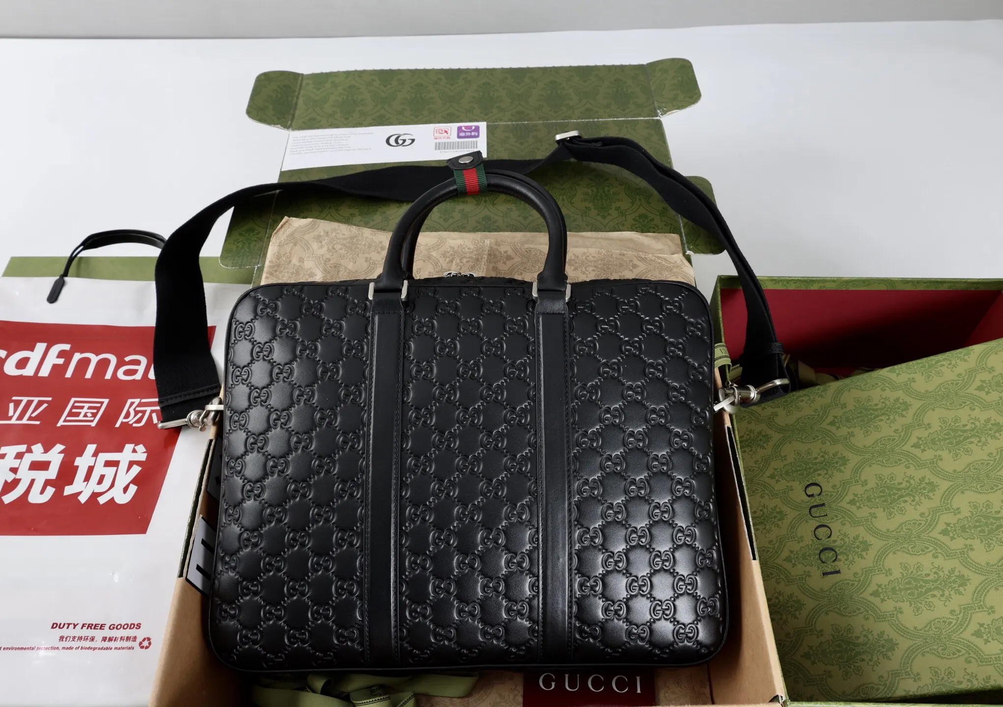 Black Briefcase Business Commuter Leather