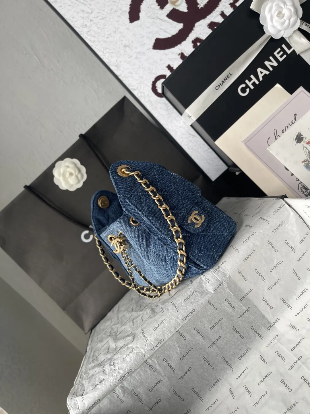 Gold Hobo Shoulder Bag Vintage