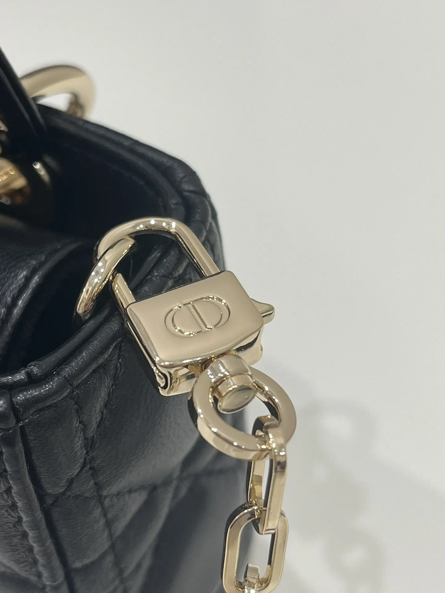 Dior D Joy 黑色羊皮手袋 手提斜挎