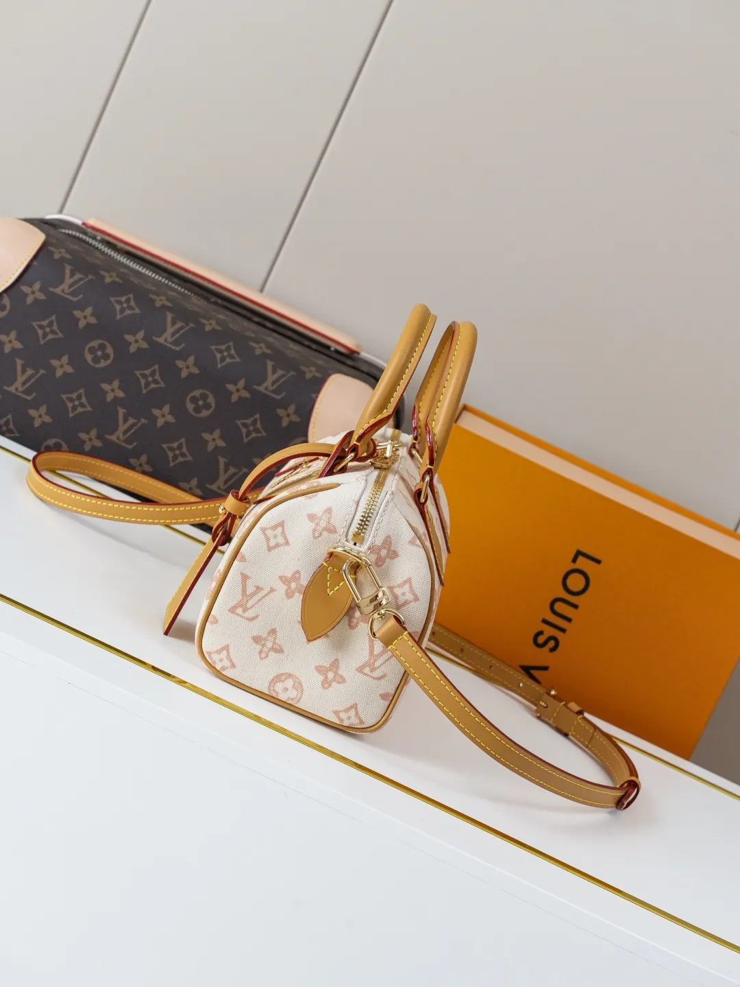 LV Speedy 白棕老花旅行袋 复古大容量出行款｜ORBUYBAG 嵐奢包高端時尚精品
