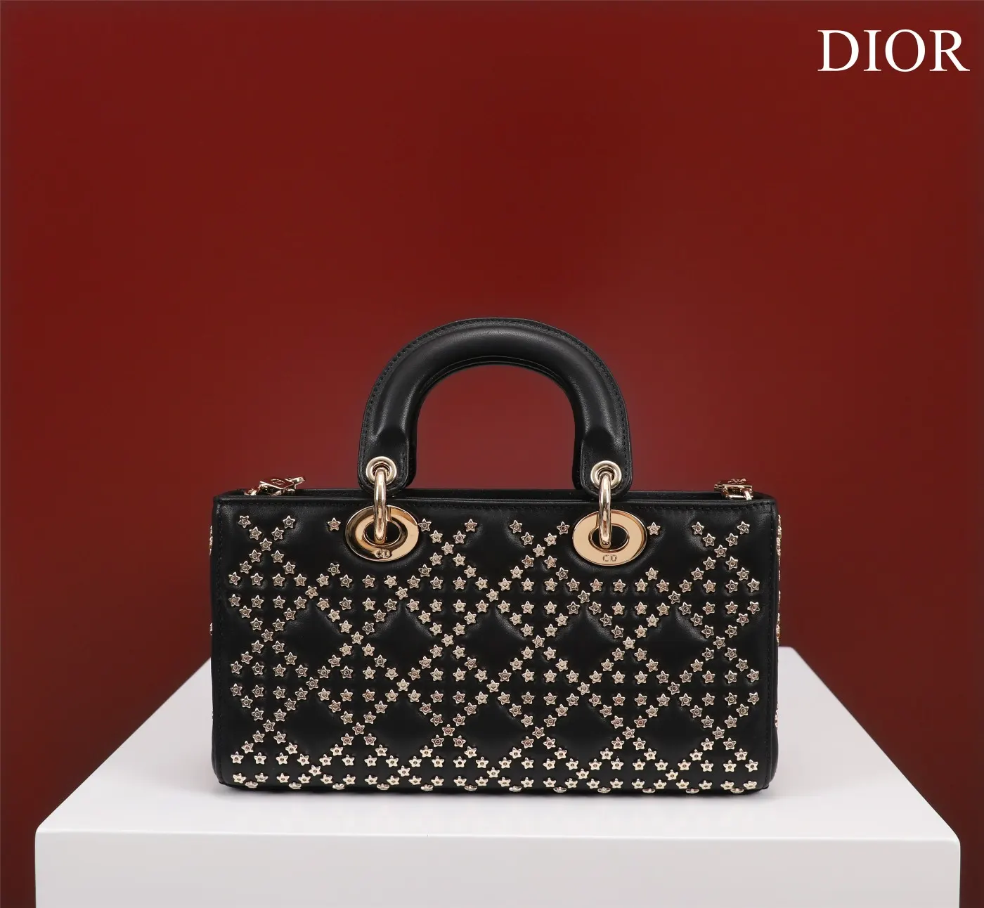 Dior 羊皮 进口 羊皮 纯手工戴妃包横版 手提包 通勤手提款