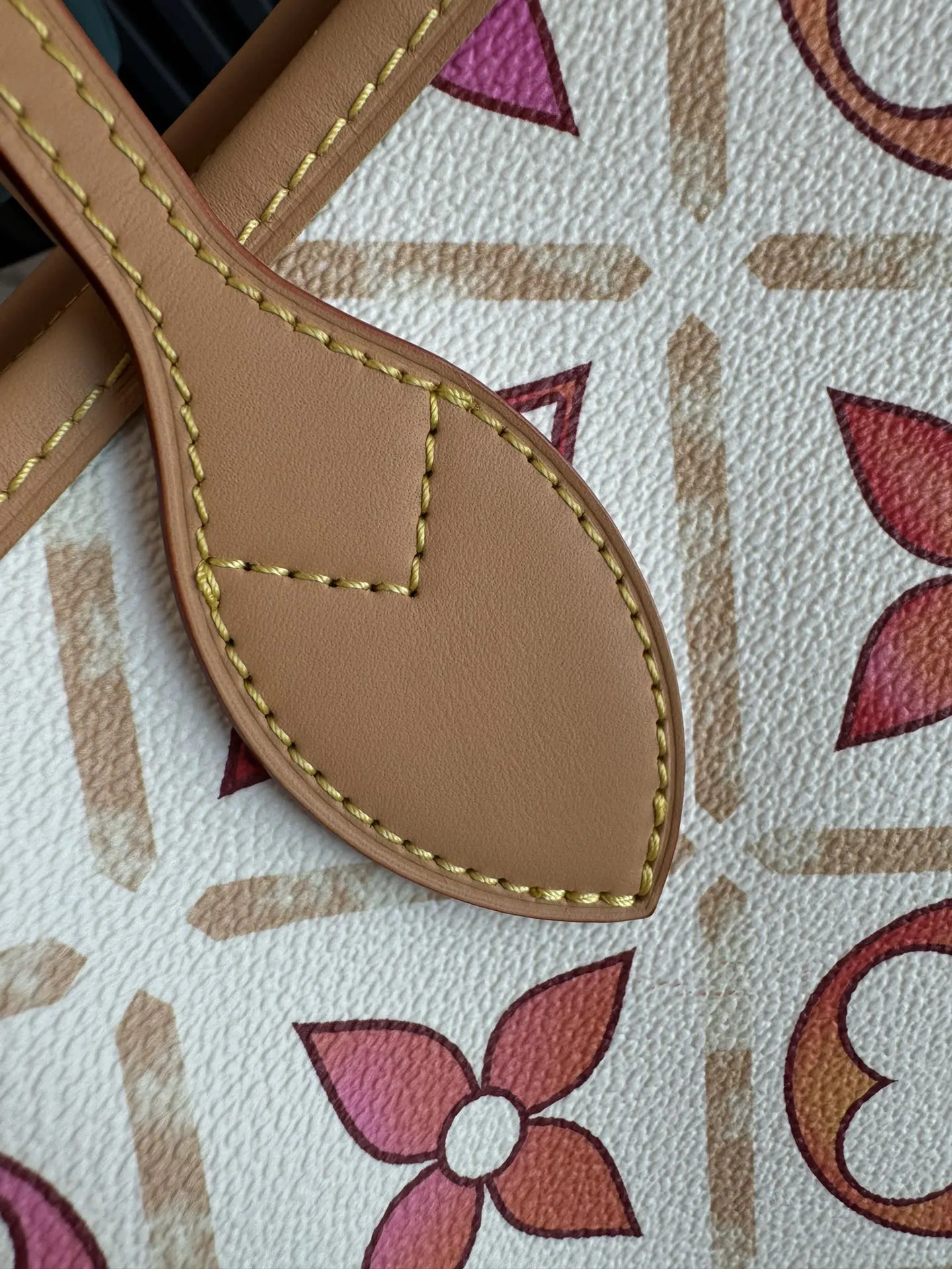 LV Neverfull 蓝色 红色 帆布 托特包 大容量托特款