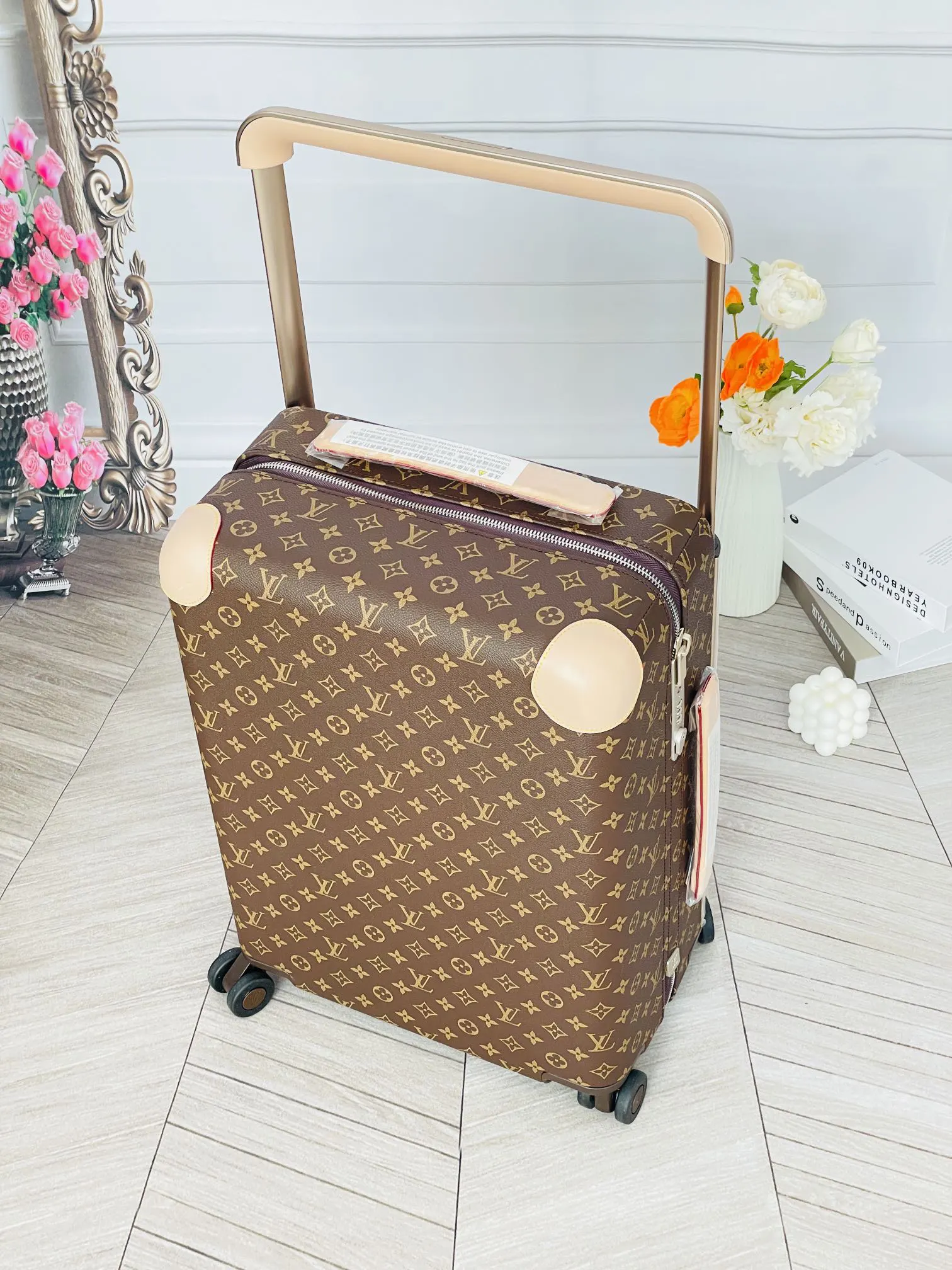 LV 老花 帆布 行李箱 旅行拉杆款 輕便出行款