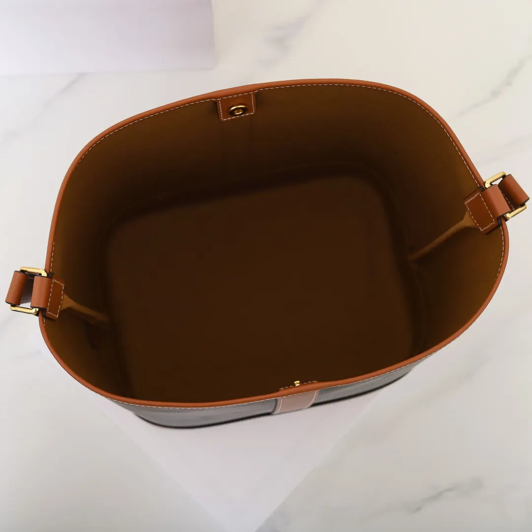 Monogram Bucket Bag Casual Leather