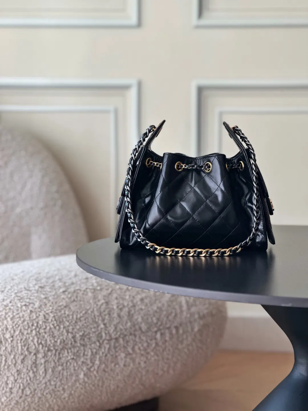 Bucket Bag Casual Leather