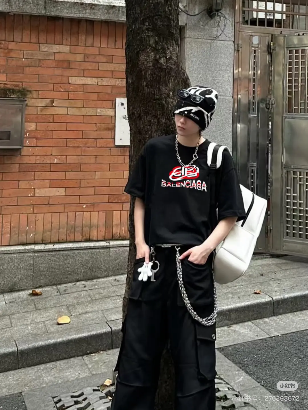 Balenciaga Bb Layered Logo Graphic Crew Neck T-Shirt In Black