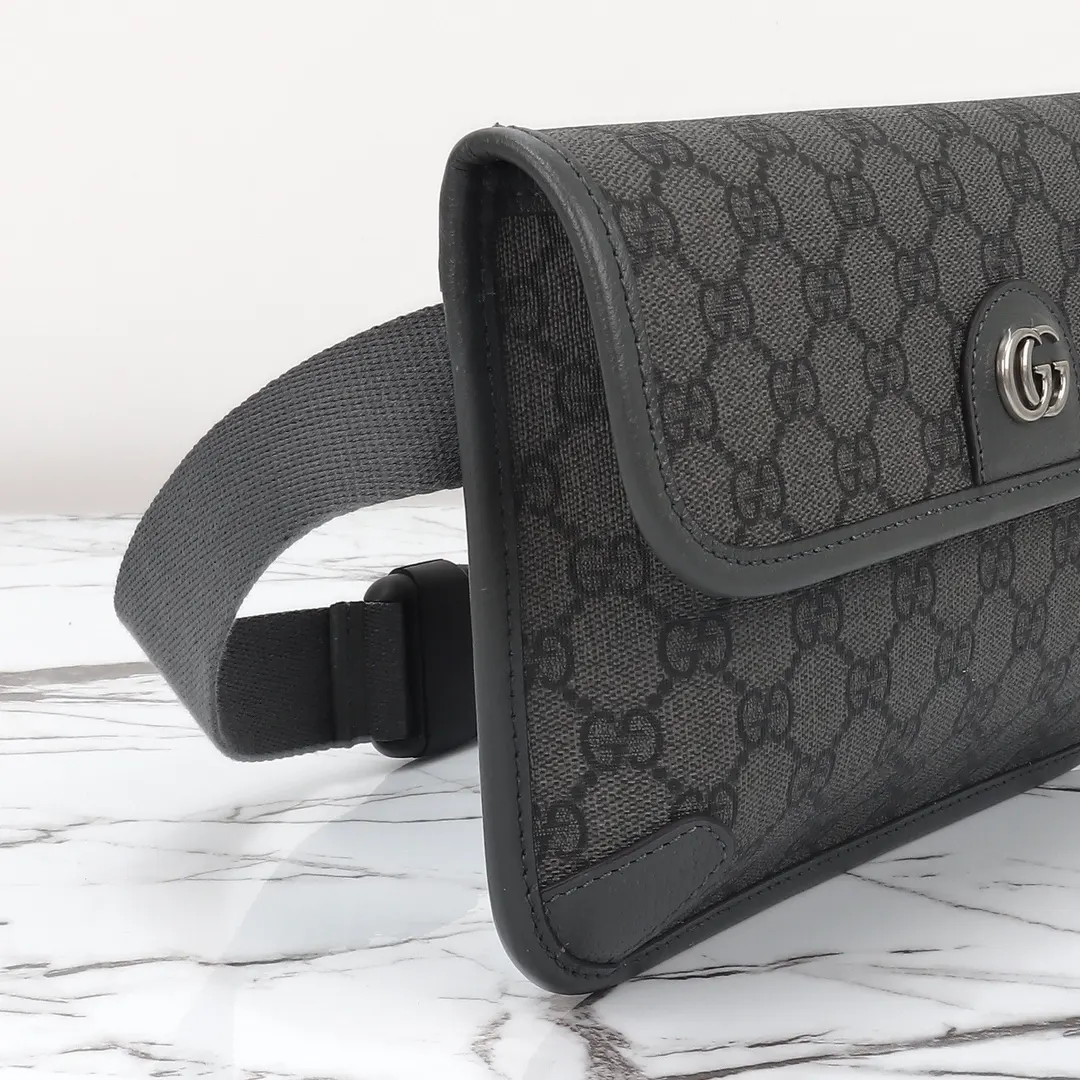 Gucci 款号 灰胶 尺寸 宽 腰包 休闲腰包款