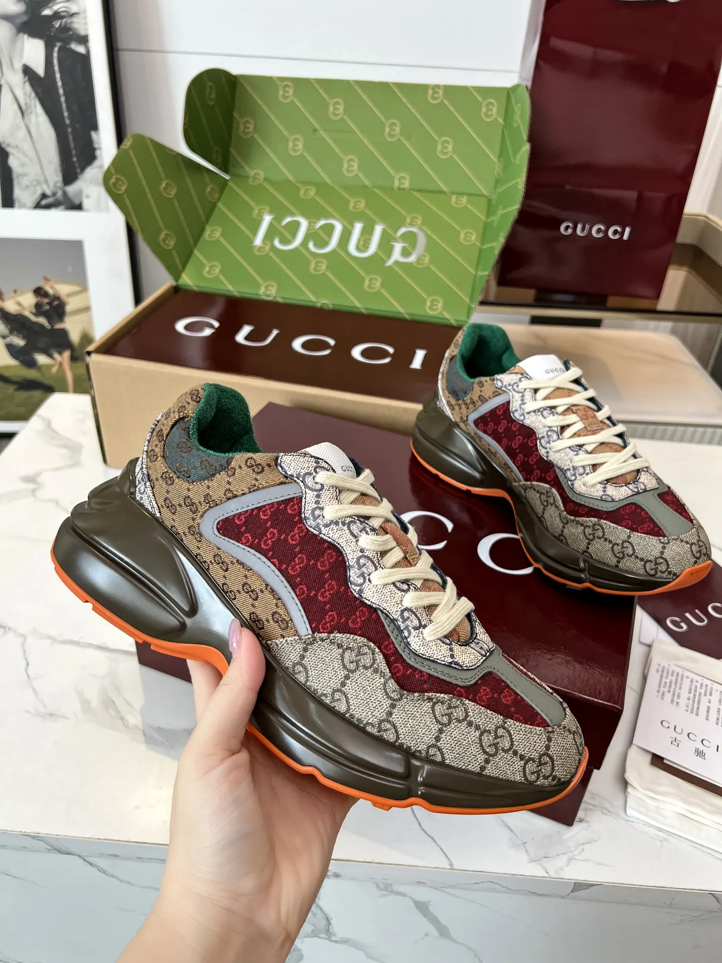Gucci Logo休闲运动鞋