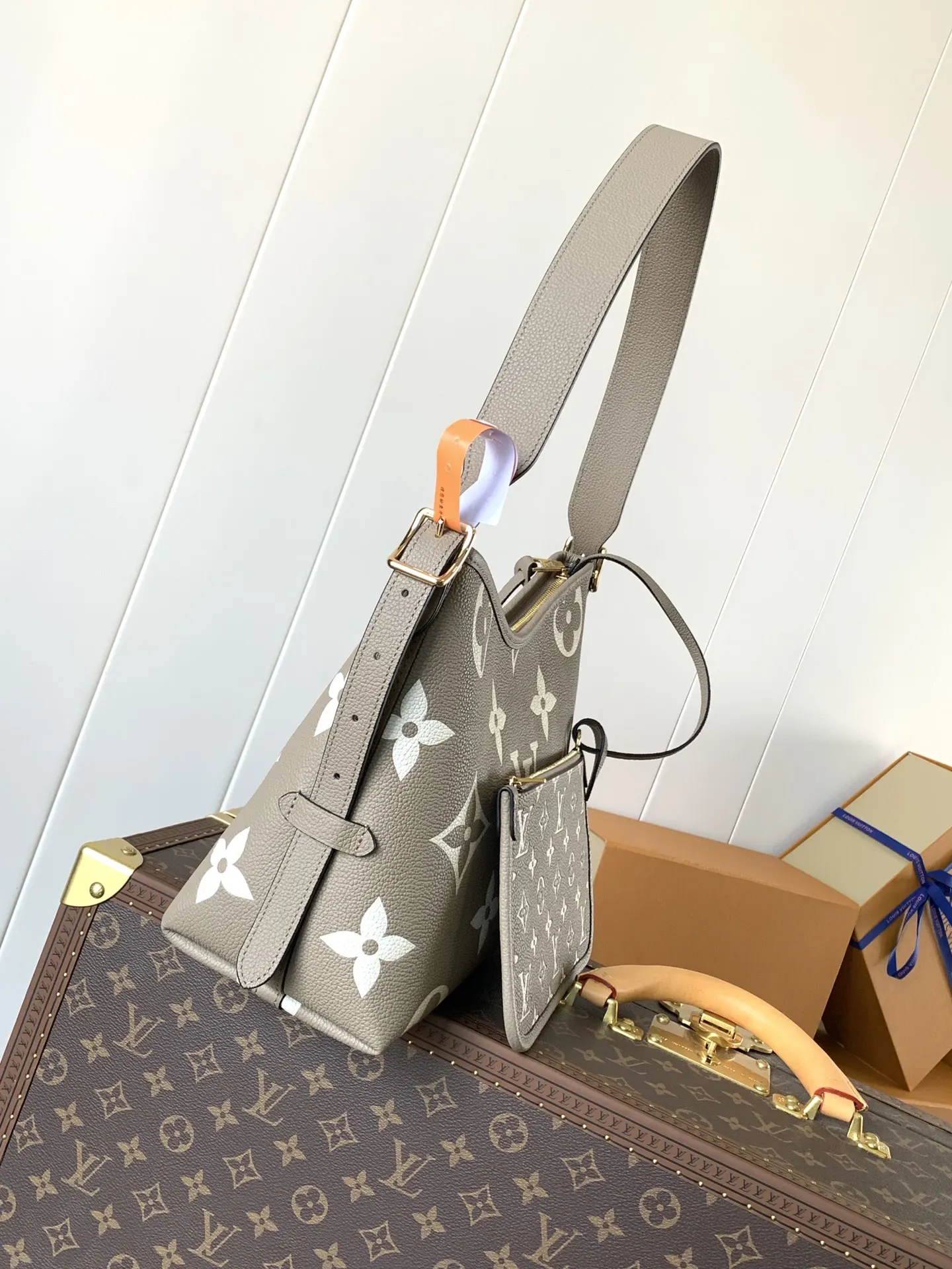 Louis Vuitton Brown Organizer Pouch Travel Leather