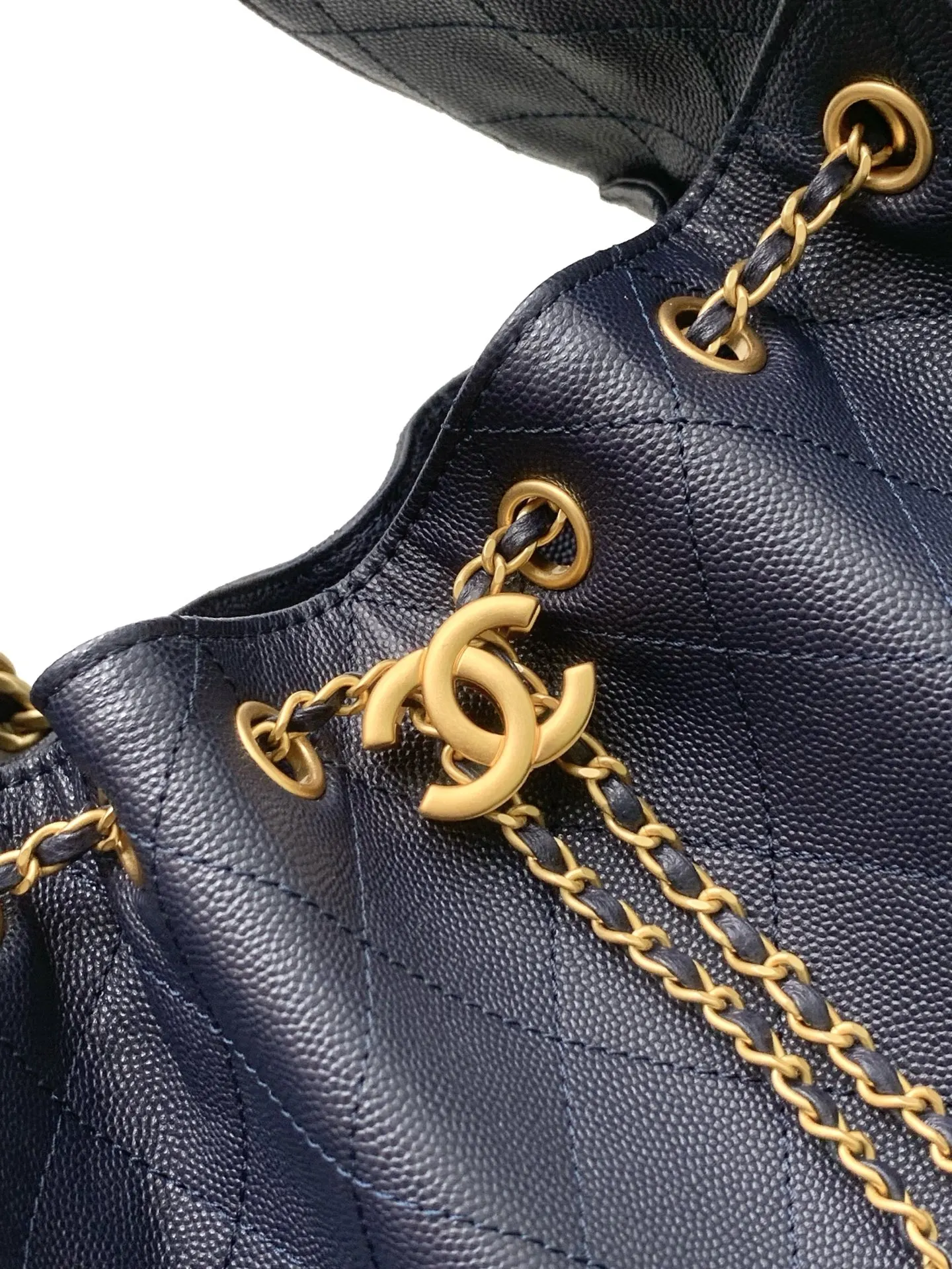 CHANEL Hobo 进口 免税 球纹皮嘻哈包 腋下包 复古腋下背款