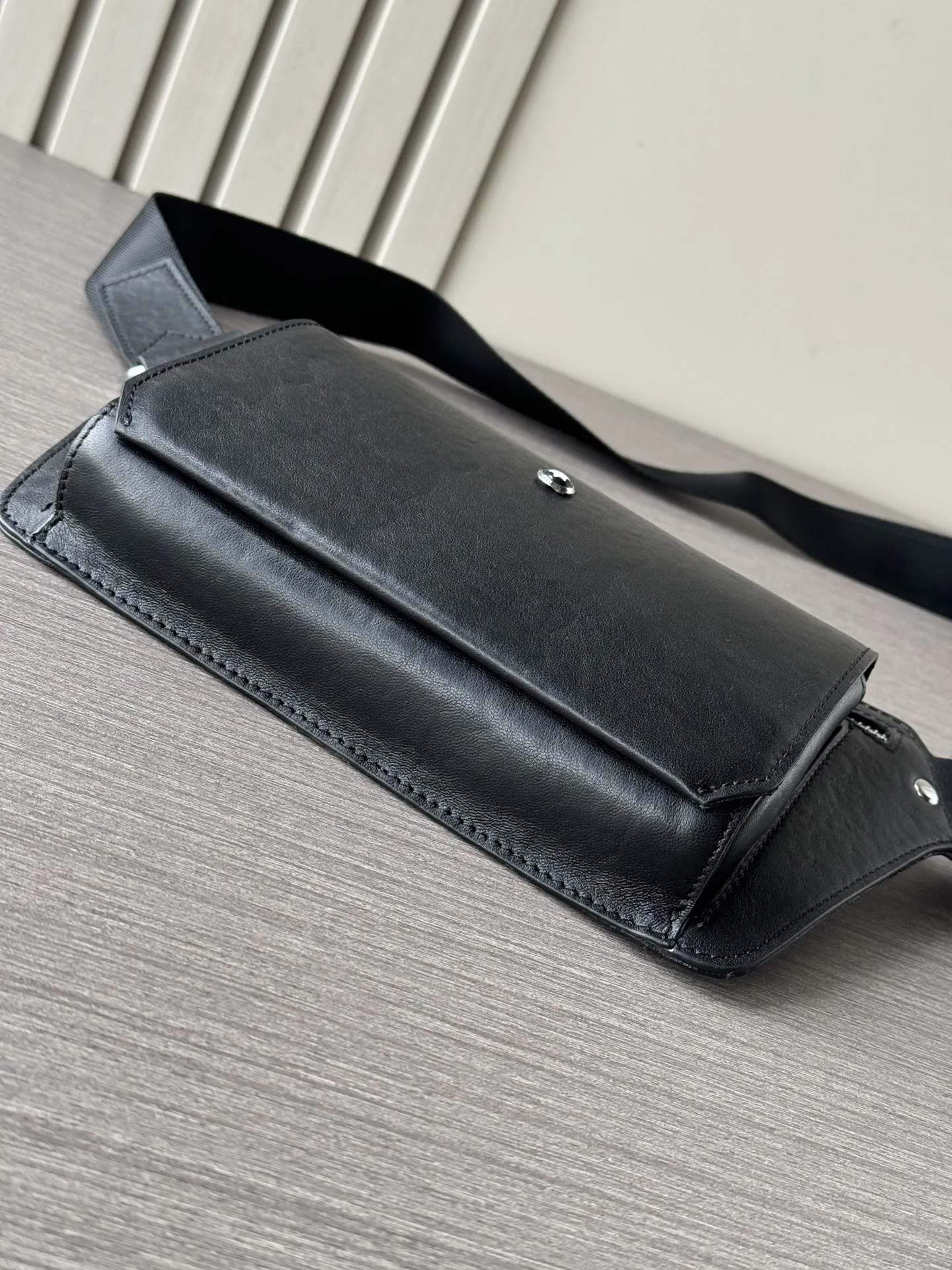 Black Belt Bag Casual Leather Image 3 Black Belt Bag Casual Leather Image 3