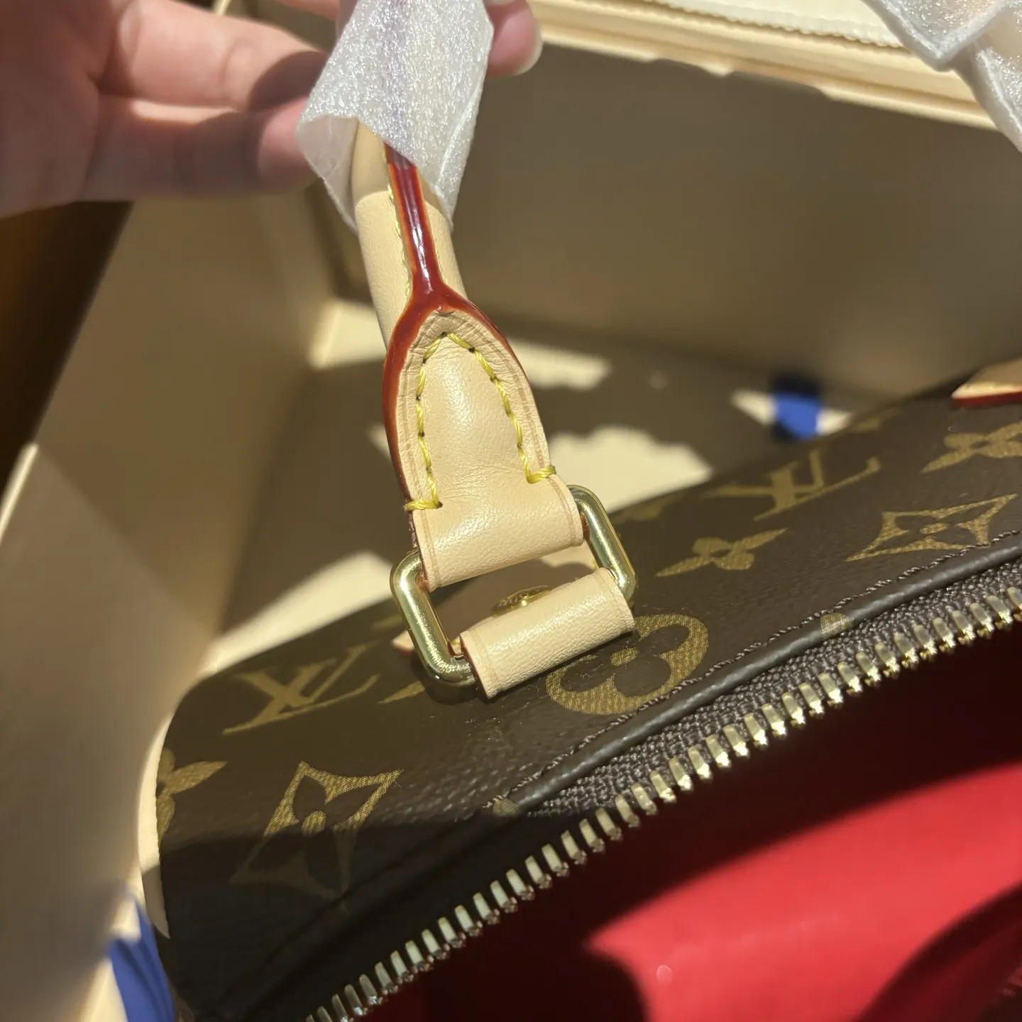 LV Speedy 牛皮 旅行包 大容量旅行款