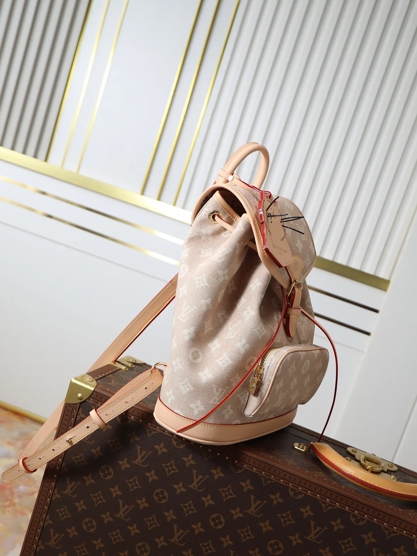 LV 帆布 雙肩包 实用雙肩款