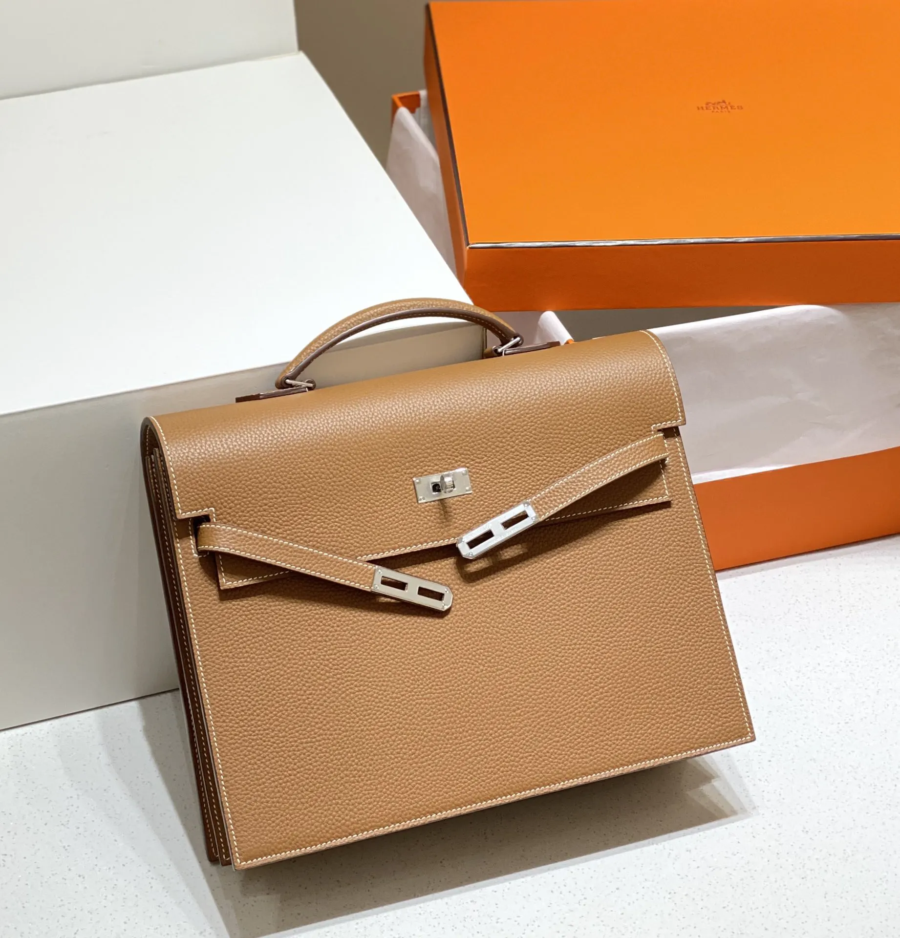 Brown Briefcase Business Commuter