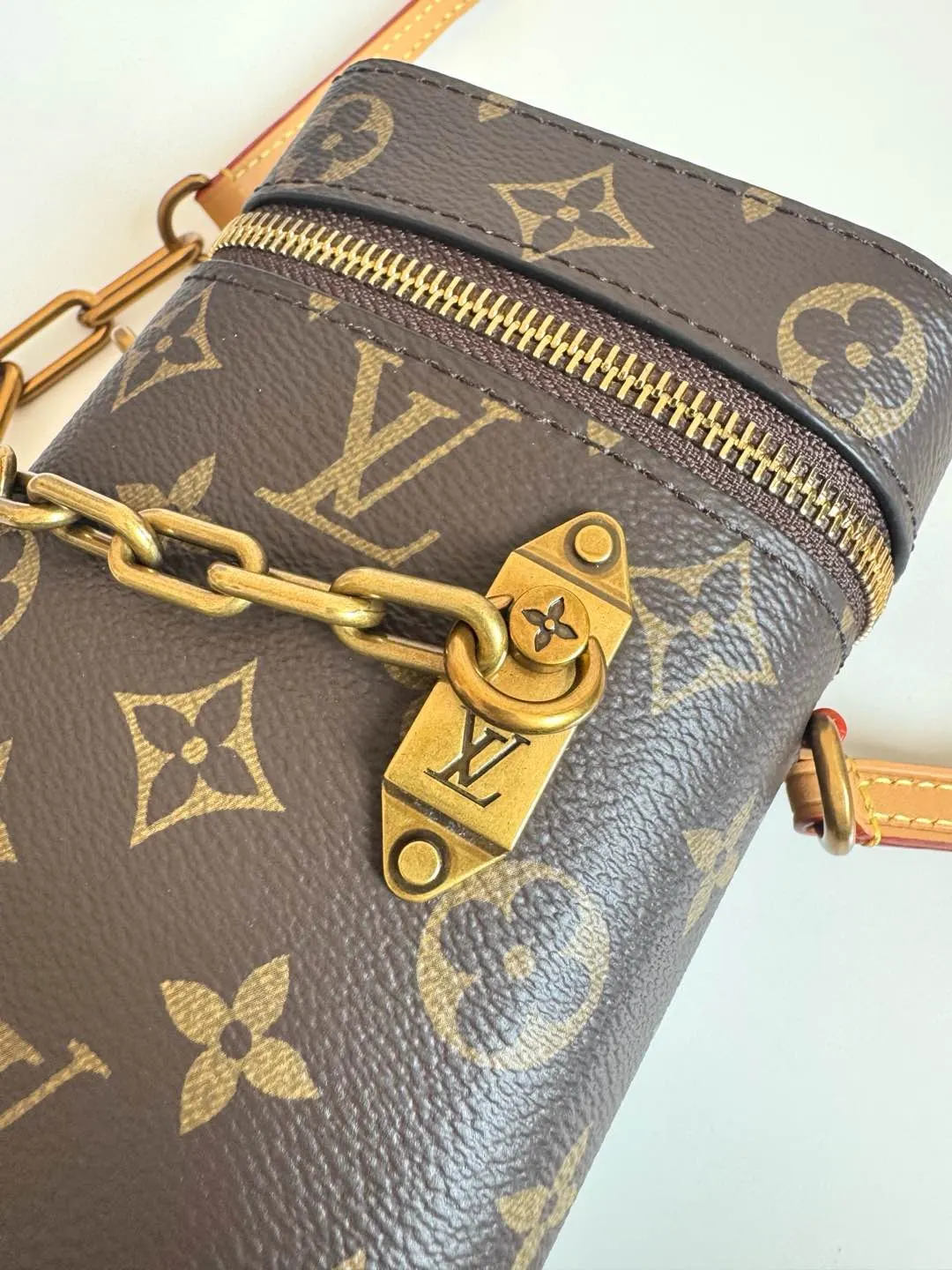 Louis Vuitton Gold Organizer Pouch Travel Canvas