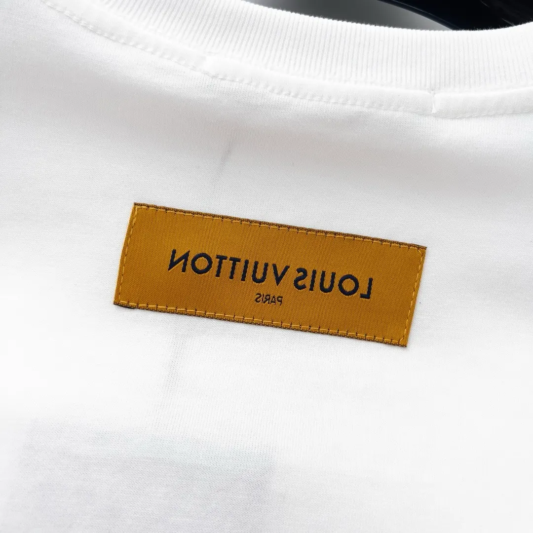 Louis Vuitton 白色 Logo 纯棉 短袖T恤