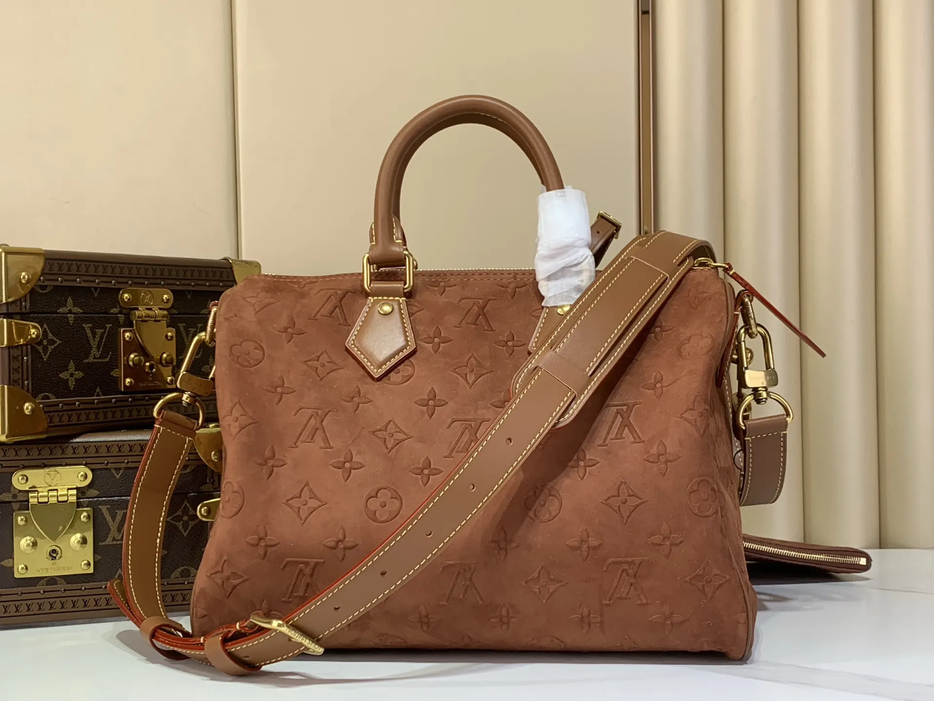 Brown Chain Bag Leather