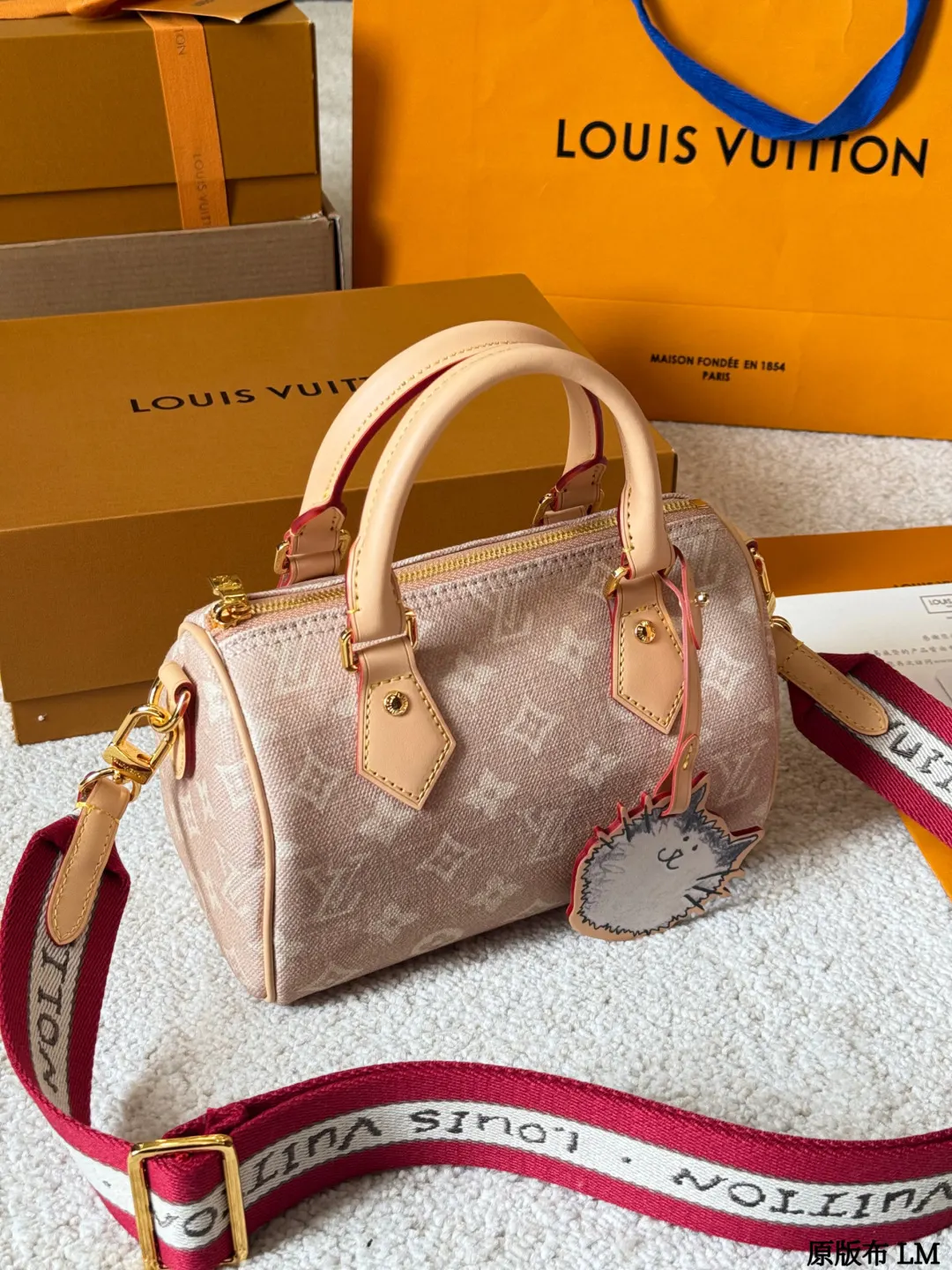 Louis Vuitton Red Monogram Crossbody Bag Lightweight Canvas Image 9 Louis Vuitton Red Monogram Crossbody Bag Lightweight Canvas Image 9