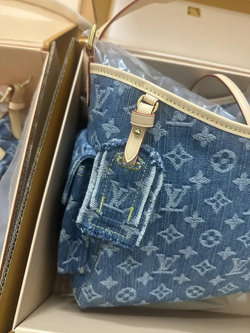 CarryAll 藍色 CARG 腋下包 復古腋下背款
