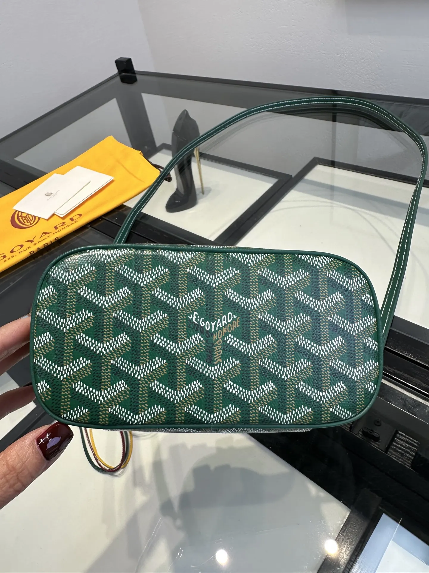 Goyard 綠色 小牛皮 收納包 旅行收納款