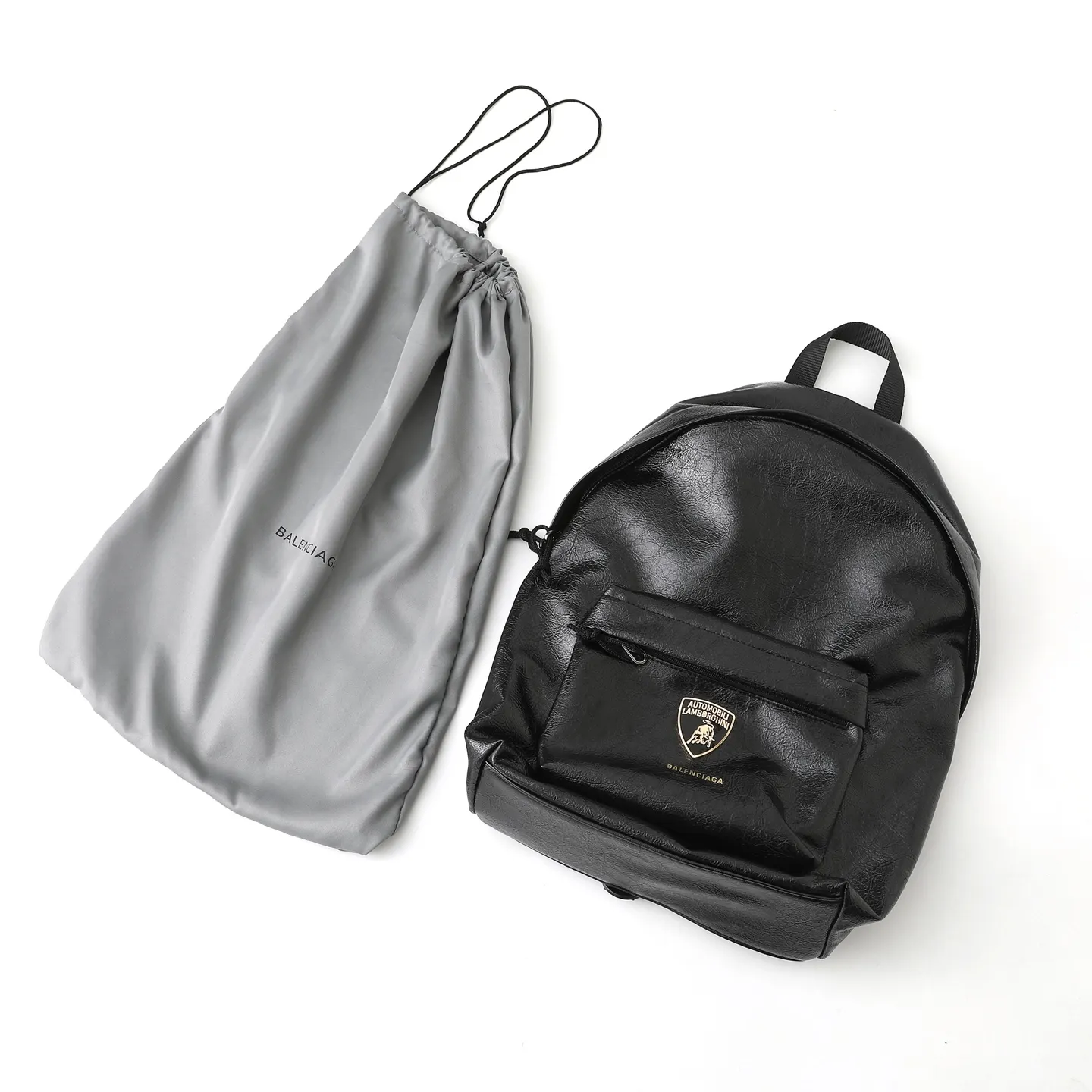 Balenciaga 黑色 皮革 收納包 旅行收納款
