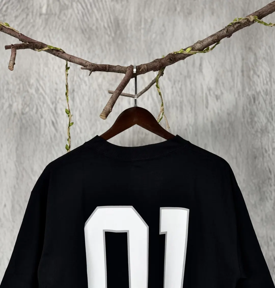 Balenciaga Letter Embroidery Short Sleeve T-Shirt Street