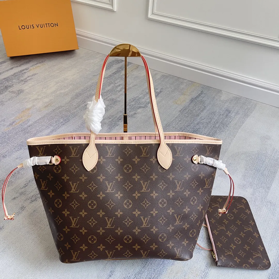 LV Neverfull 老花 金色 牛皮 手拿包 精致手拿款