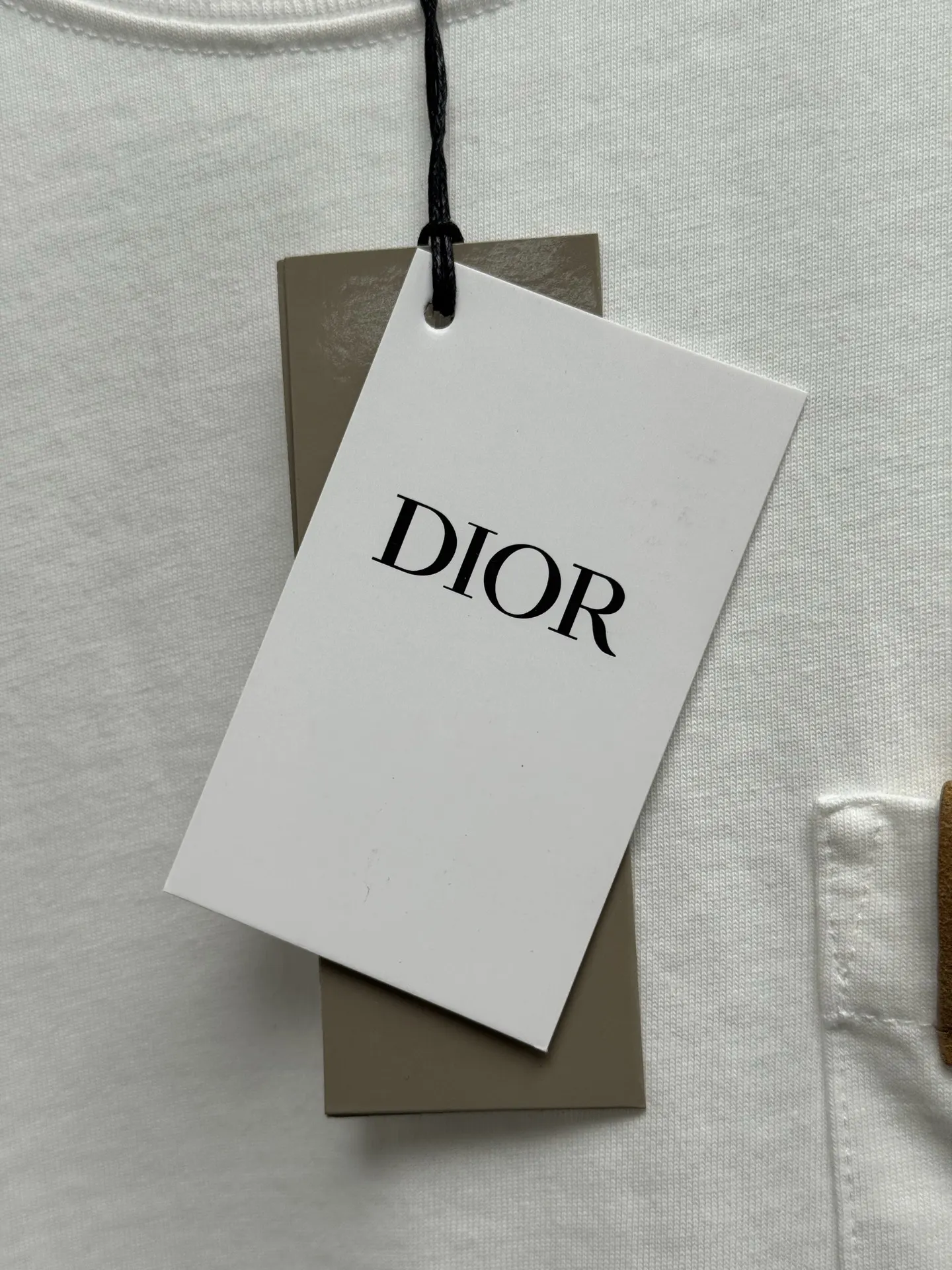 Dior 白色圆领短袖T恤 简约