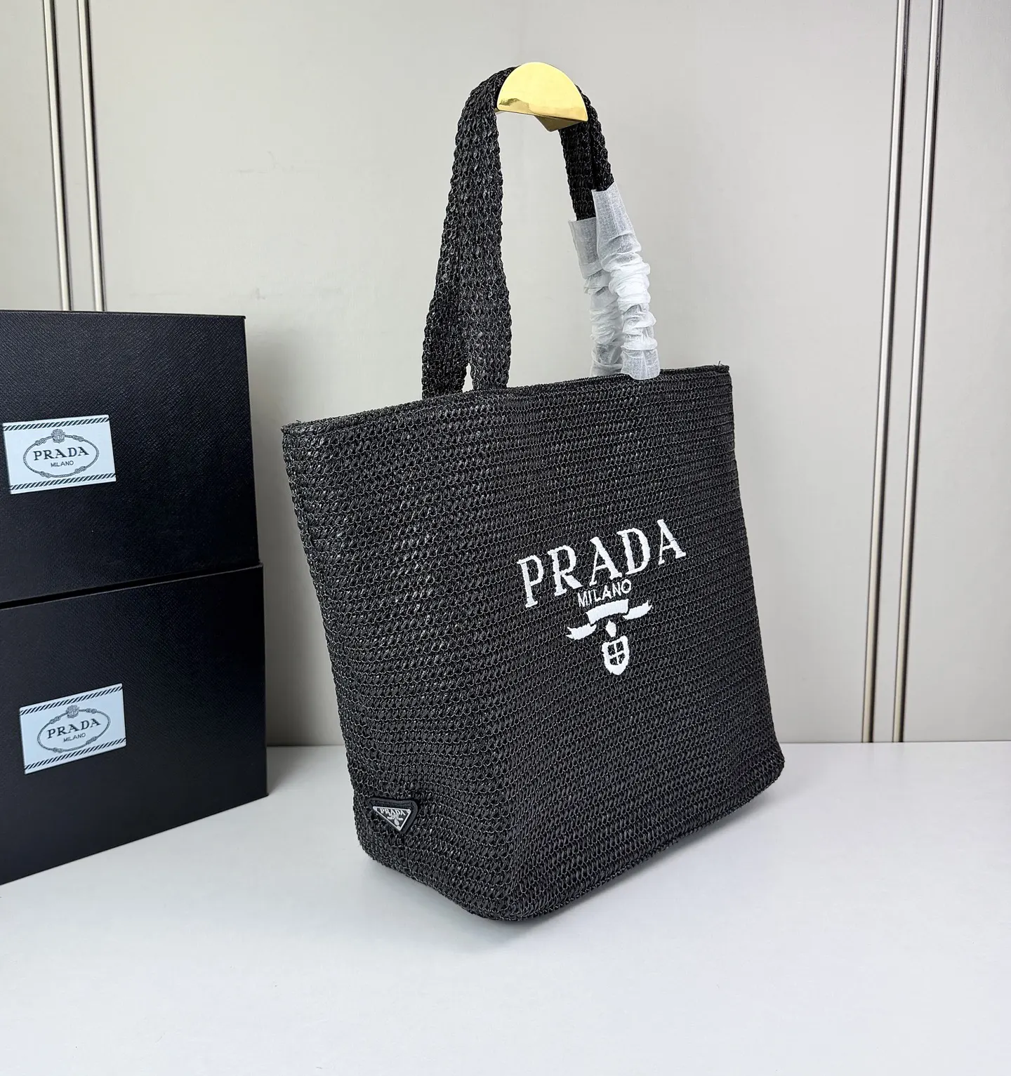 Prada 刺绣 Logo 托特包
