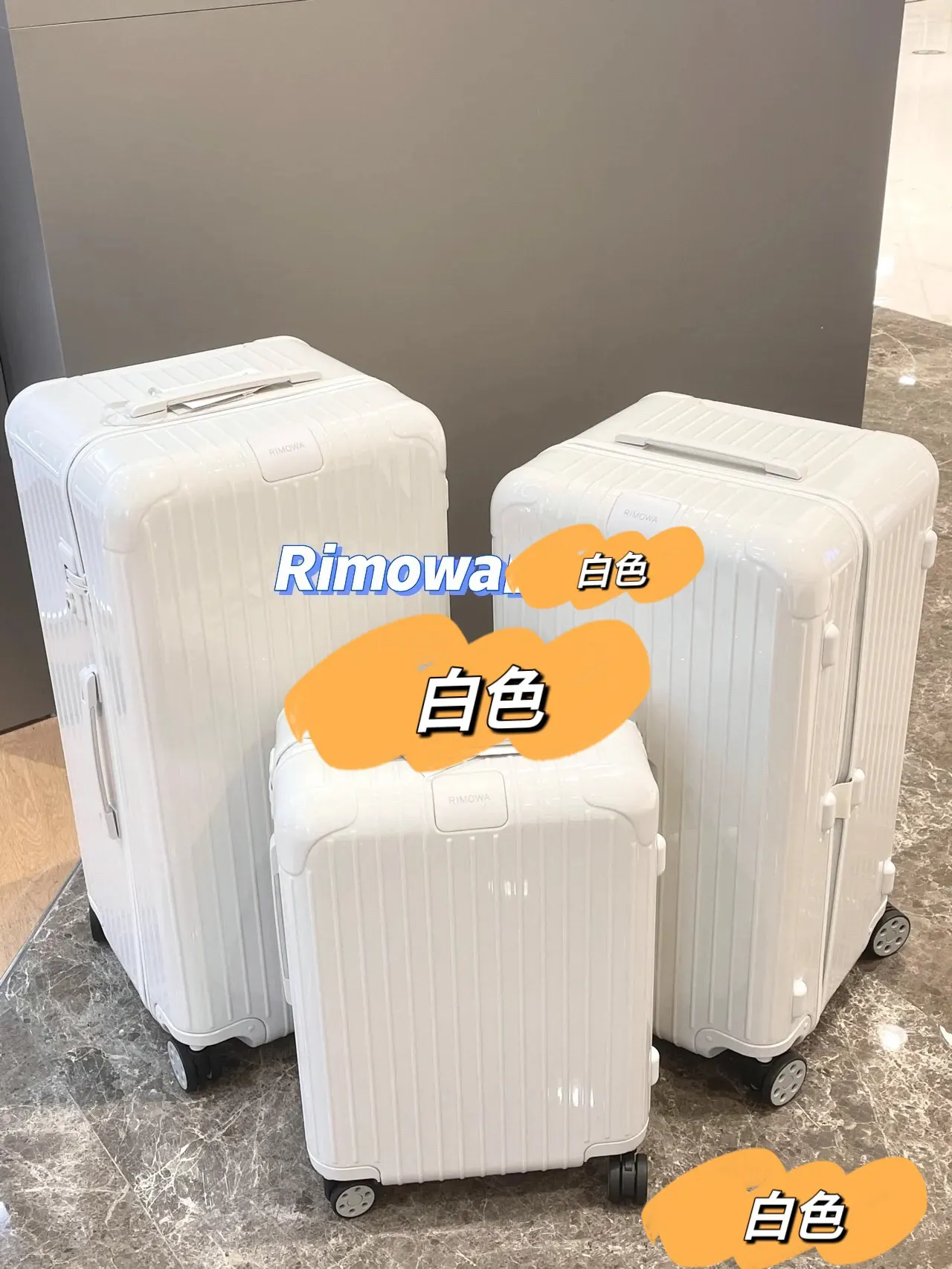 黑色 白色 RIMOWA 日默瓦Essential 系列 行李箱 旅行拉杆款 轻便出行款