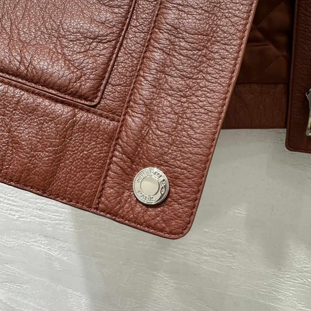 Hermès Brown Leather Vest