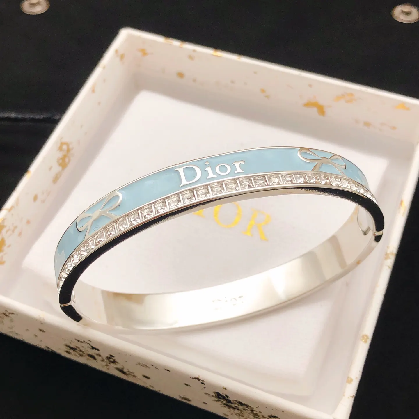 Dior 藍色 手鐲 精致腕饰款