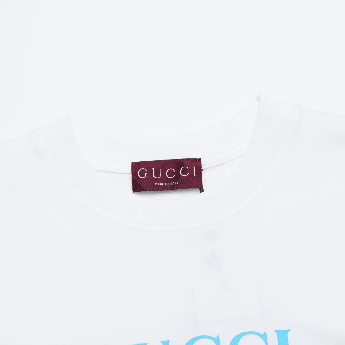 Gucci Logo印花短袖T恤 白色