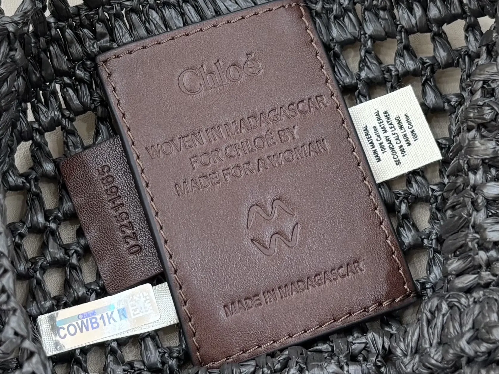 黑色 Chloé蔻依 黑色 BANANA水桶型～编织包给 水桶包 休閒水桶款