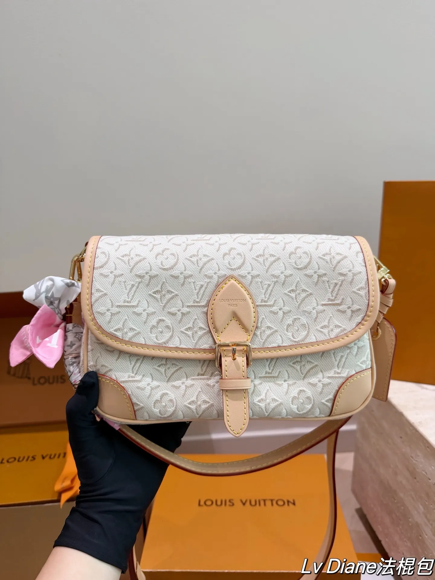 Louis Vuitton 牛仔 單肩包