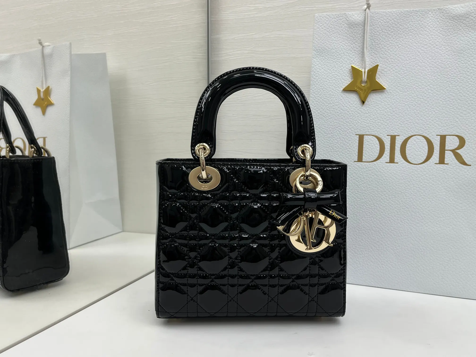Dior Lady Dior 黑色 斜挎包