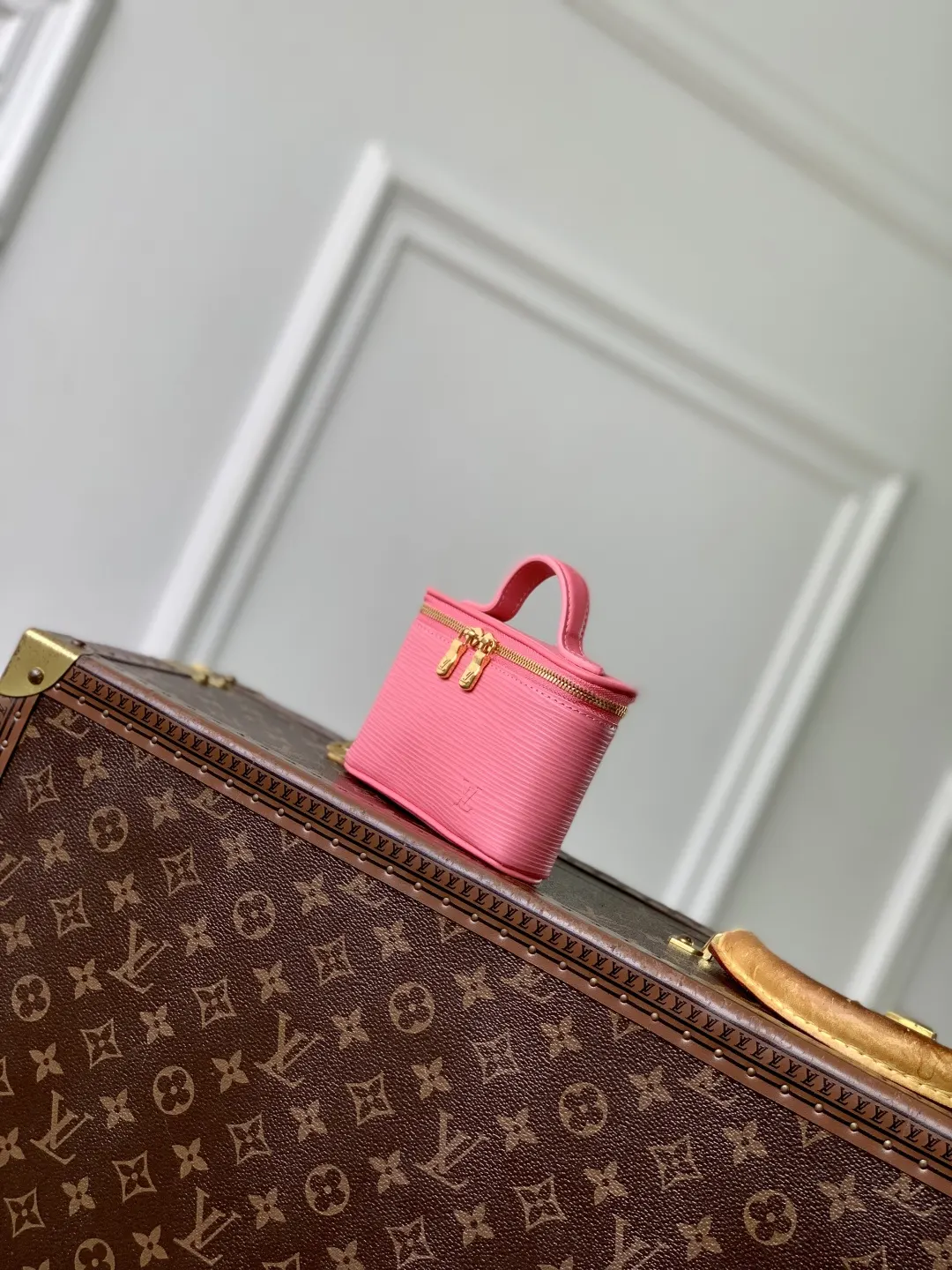 Louis Vuitton Pink Suitcase Travel Lightweight